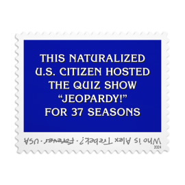 Alex Trebek Stamps, Sheet of 20
