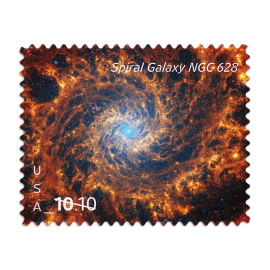 Spiral Galaxy Stamps, Sheet of 4
