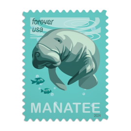 Save Manatees Stamps, Book of 20