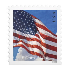 U.S. Flags 2024 Stamps, Book of 20