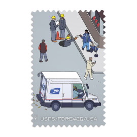 250 Years of Delivering Stamps, Sheet of 20
